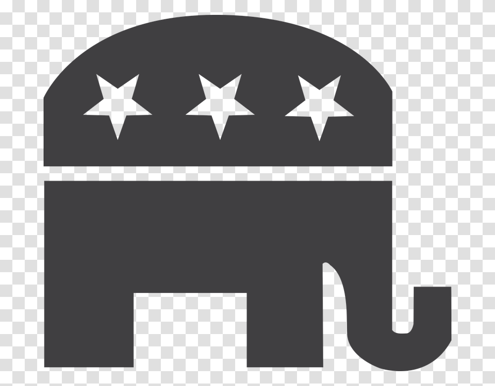Republican Black And White, Star Symbol, Bird, Animal, Box Transparent Png