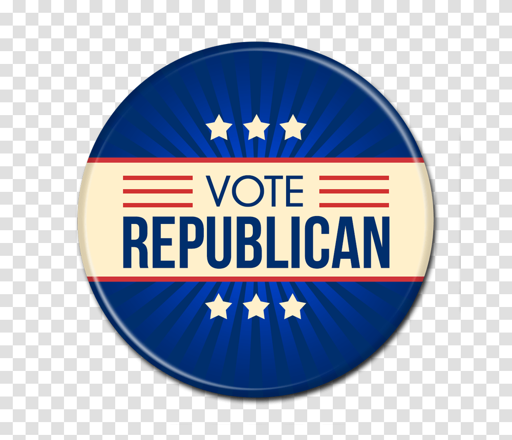 Republican Campaign Button, Label, Logo Transparent Png