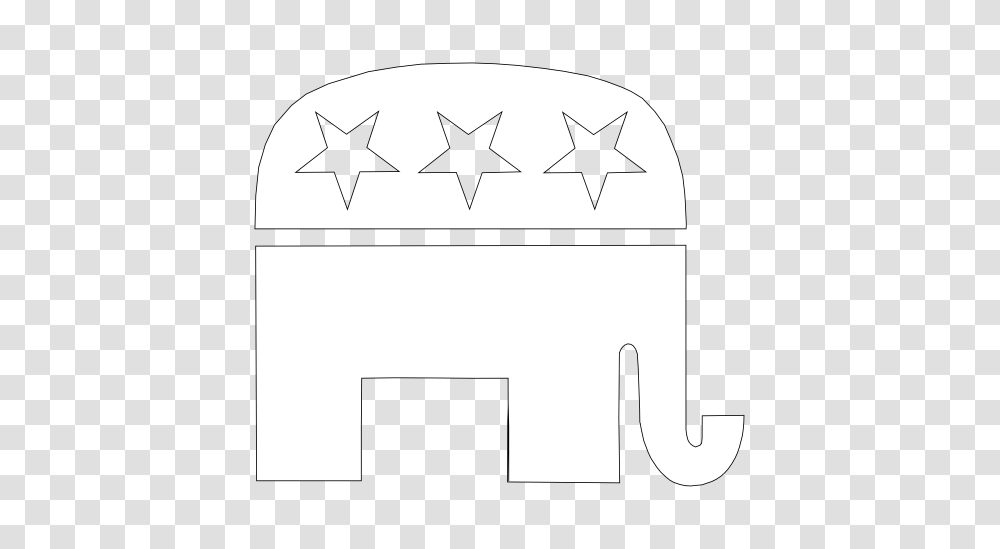 Republican Elephant Clip Art, Star Symbol, Furniture, Box Transparent Png