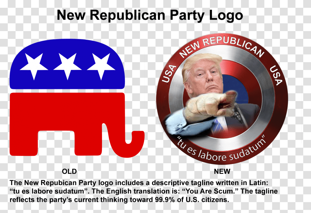 Republican Party, Person, Logo, Crowd Transparent Png