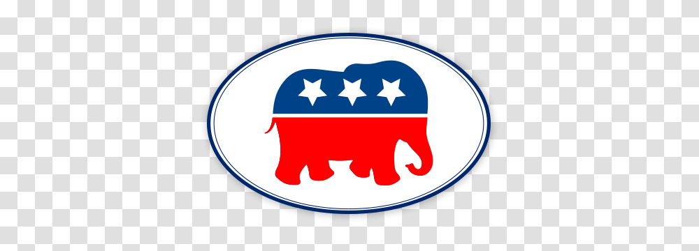 Republican Party White Oval Sticker, Label, Star Symbol Transparent Png