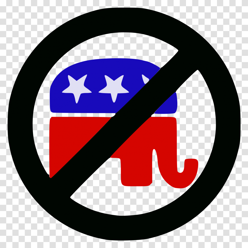 Republicans Clipart Download Elephant With Stars Logo, Trademark, Star Symbol Transparent Png