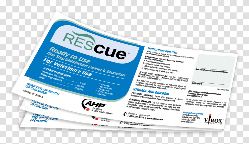 Rescue Disinfectant Label, Poster, Advertisement, Flyer, Paper Transparent Png
