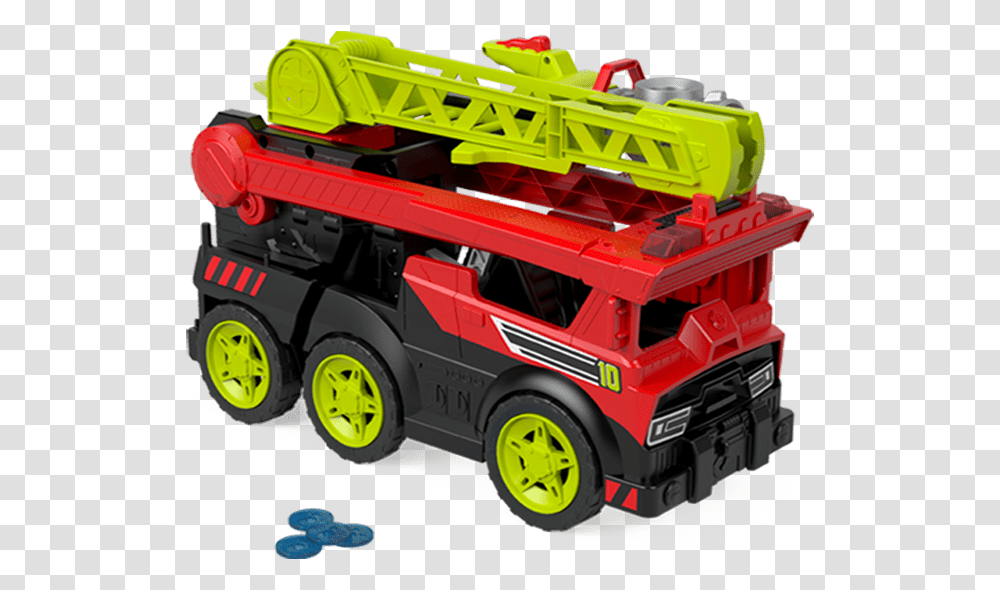 Rescue Heroes Transforming Fire Truck, Vehicle, Transportation, Toy, Tow Truck Transparent Png