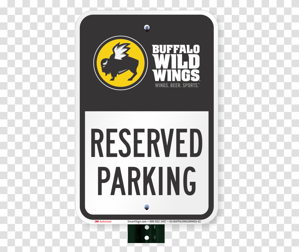 Reserved Parking Sign Buffalo Wild Wings Parking Sign, Label, Poster Transparent Png