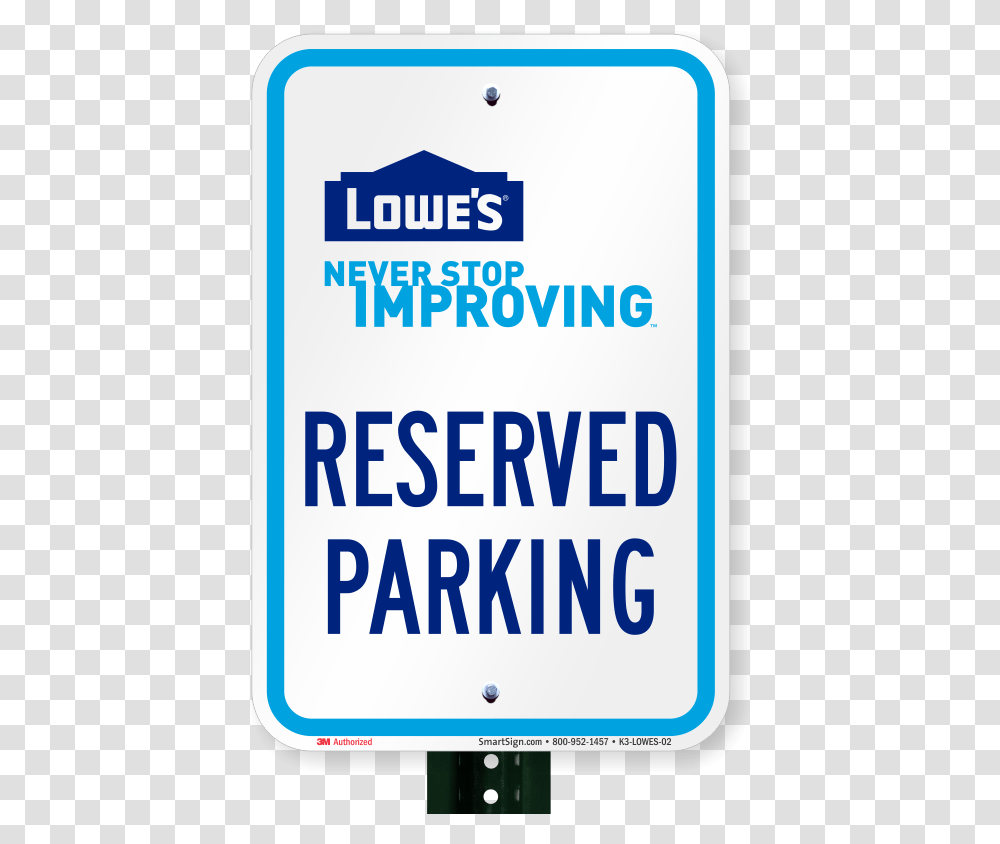 Reserved Parking Sign Lowes Home Improvement Lowes Coupon, Electronics, Phone, Mobile Phone Transparent Png