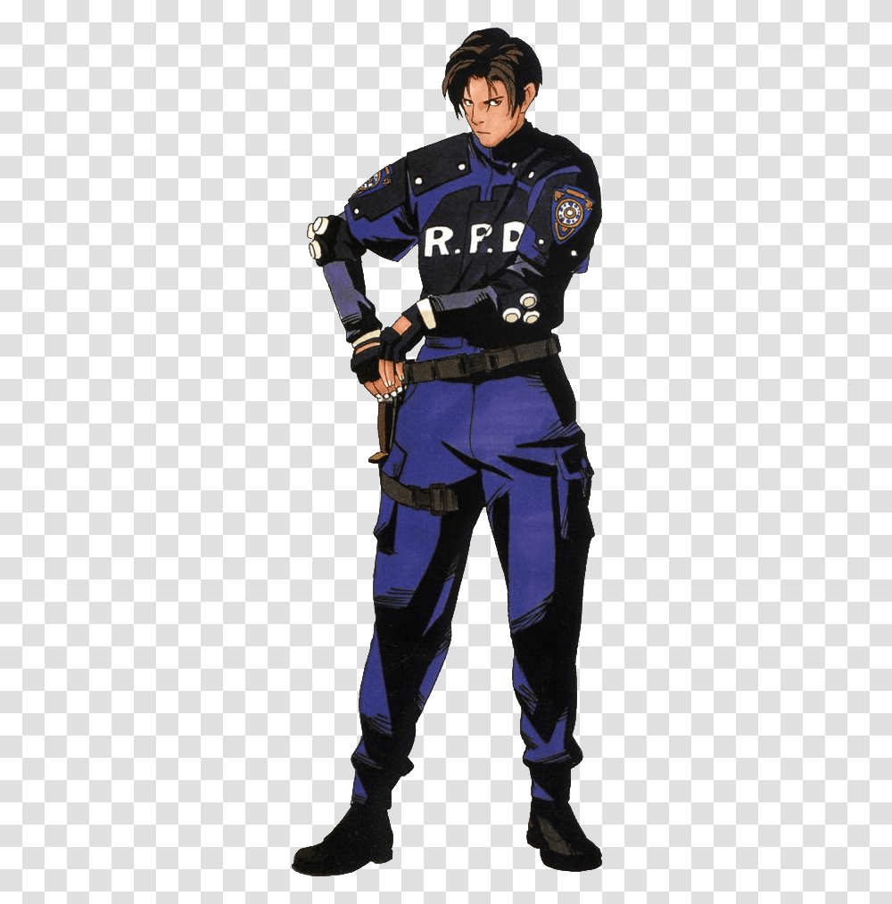 Resident Evil 1.5 Leon, Person, Costume, Military Uniform Transparent Png
