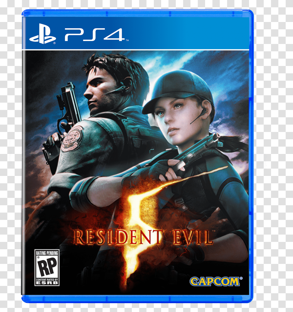 Resident Evil 5 Para, Advertisement, Person, Human, Poster Transparent Png