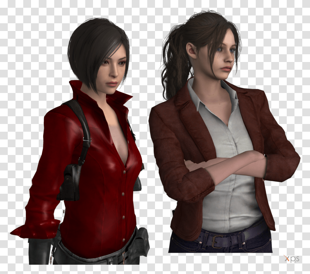 Resident Evil Ada Wong Claire Redfield Residentevil Claire Redfield Ada Wong, Person, Long Sleeve, Coat Transparent Png