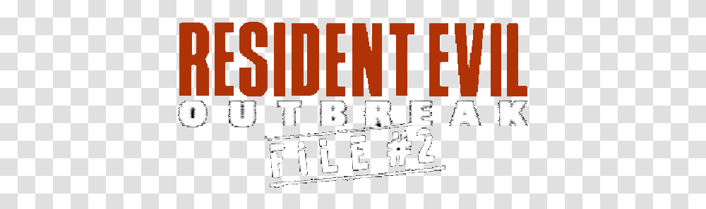 Resident Evil Outbreak 2 Logo B Resident Evil File 2 Logo, Word, Scoreboard, Text, Alphabet Transparent Png