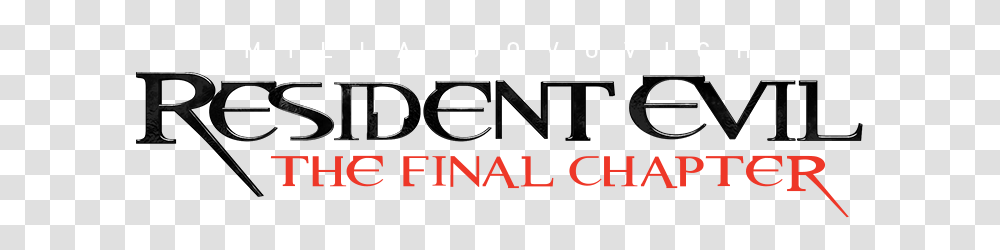 Resident Evil The Final Chapter On Disc Digital Sony Pictures, Alphabet, Word, Number Transparent Png