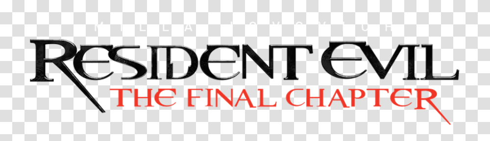 Resident Evil The Final Chapter, Alphabet, Word, Number Transparent Png