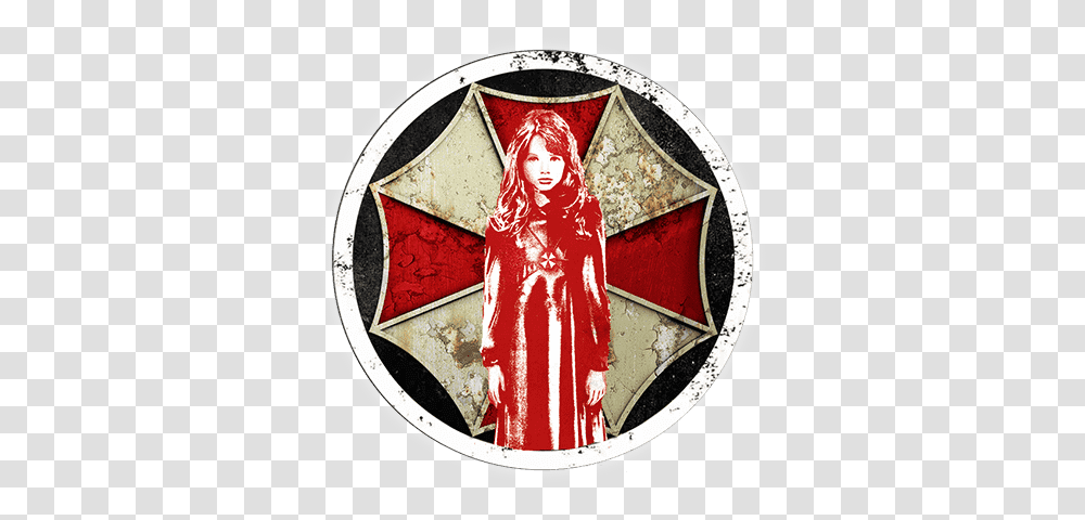 Resident Evil' Storybook Past Present And Future Red Queen Umbrella Corp, Armor, Shield, Person, Human Transparent Png