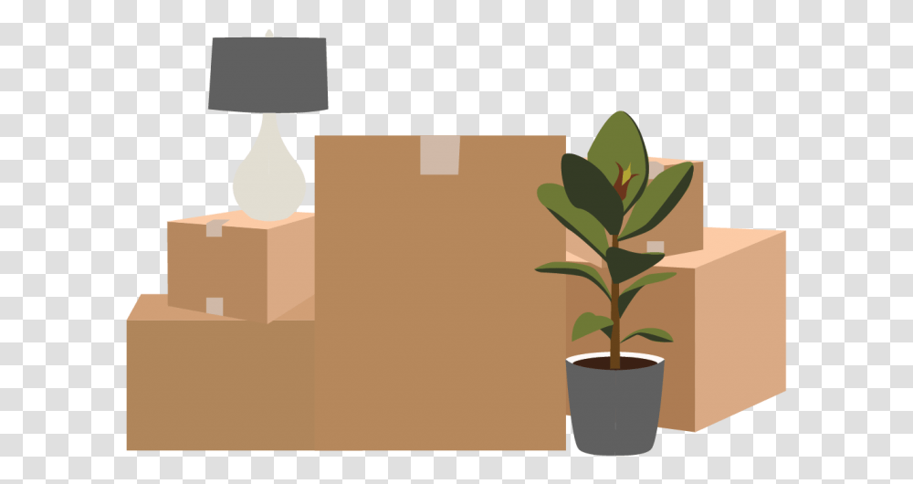 Residential Moving Home Moving Moving Service Illustration, Cardboard, Plant, Carton, Box Transparent Png