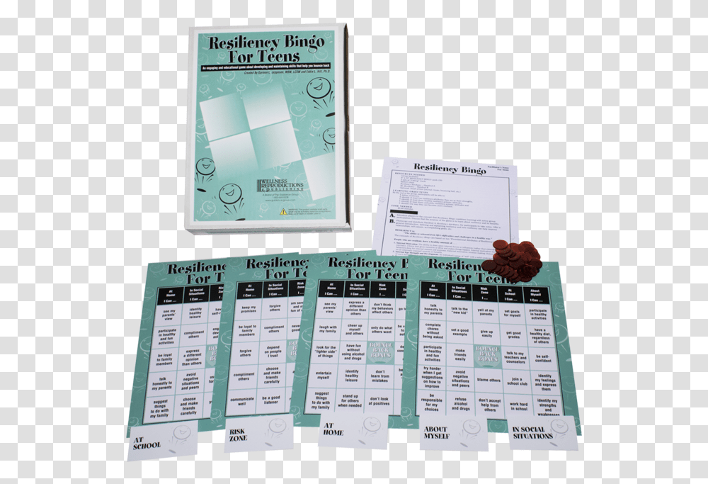 Resiliency Bingo Game For TeensData Rimg Lazy Board Game Adult Self Awareness, Flyer, Poster, Paper Transparent Png