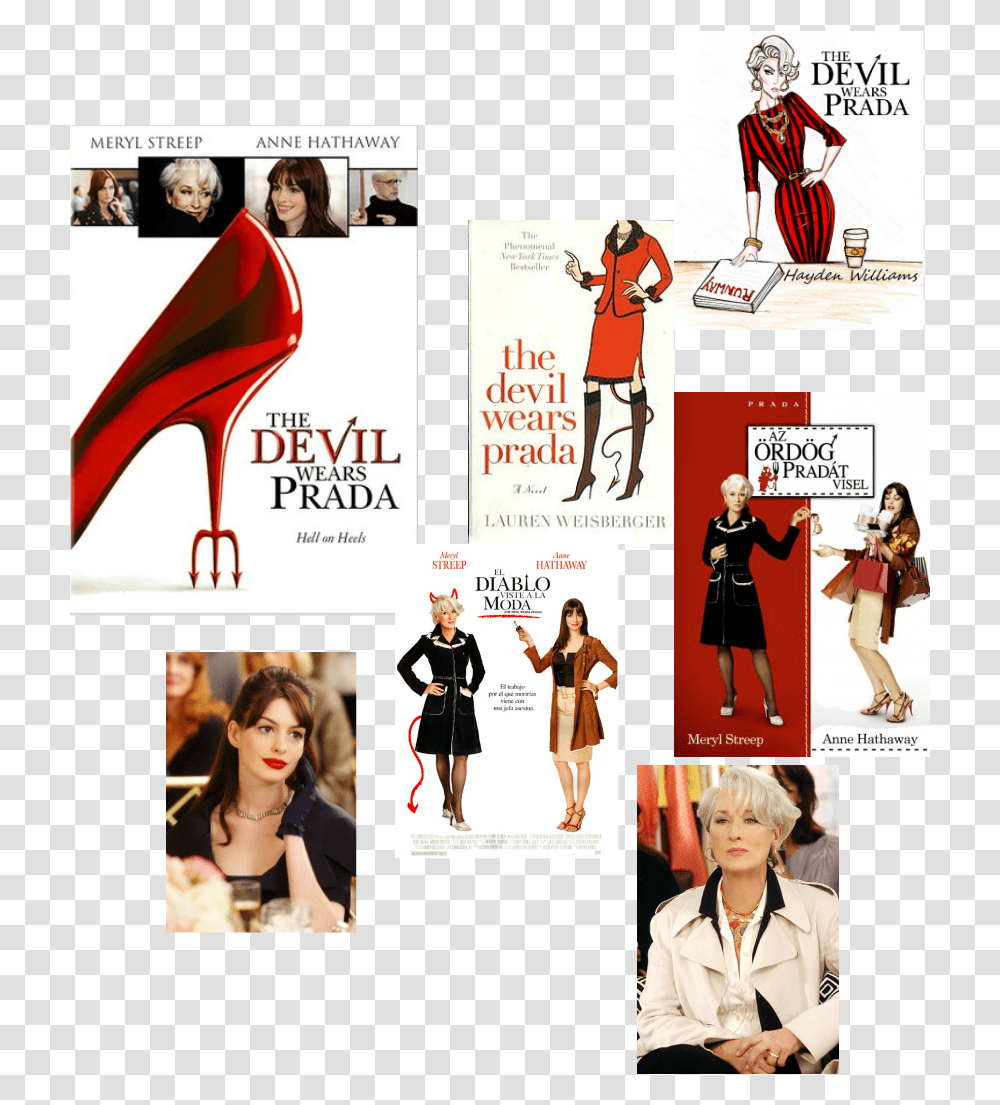 Resim Devil Wears Prada 2006 Poster, Person, Collage, Advertisement Transparent Png
