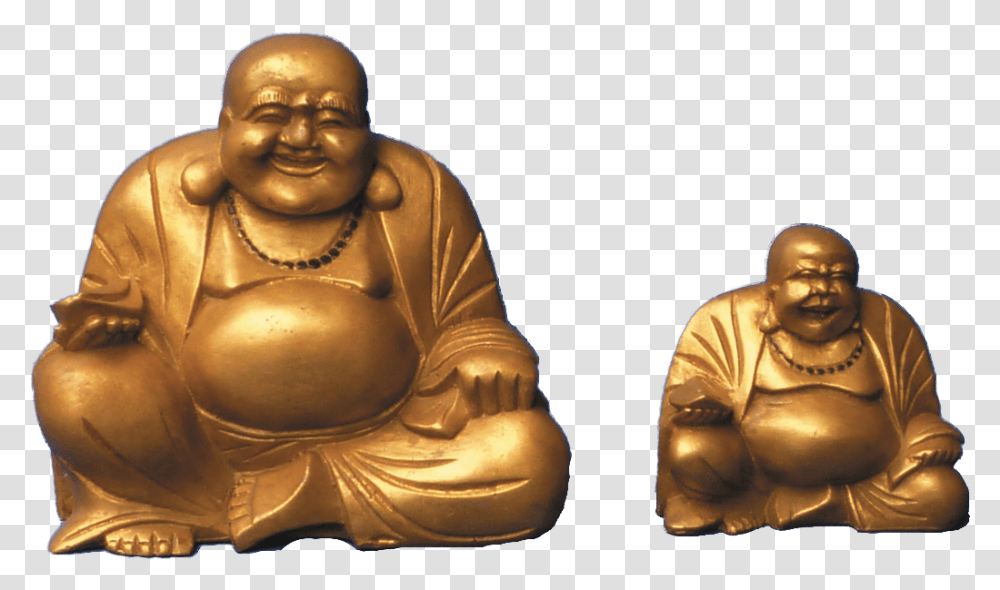 Resin Happy Buddha Gold Various Sizes Bronze Sculpture, Worship, Art, Person, Human Transparent Png