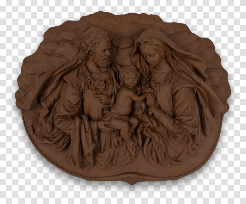 Resin Plaque Of The Holy Family Carving, Painting, Statue, Sculpture Transparent Png
