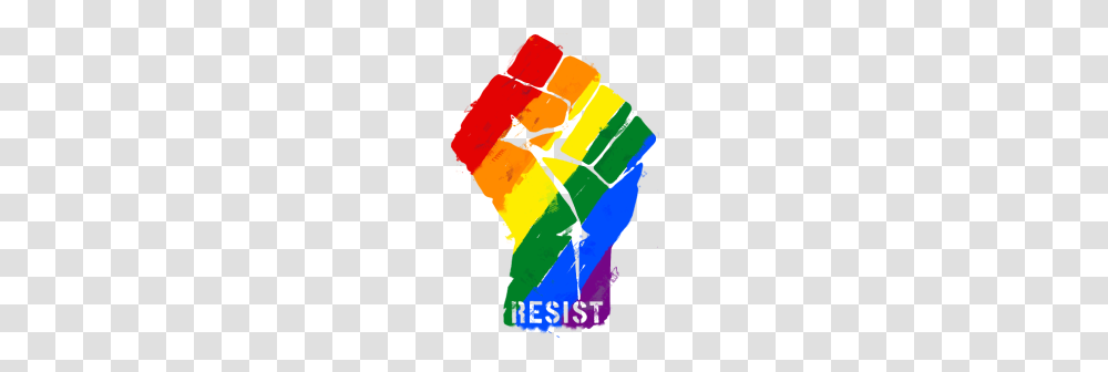 Resist Rainbow Flag Fist Lgbt, Plot, Map Transparent Png