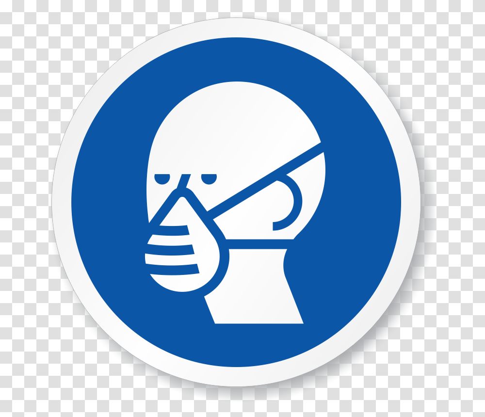 Respirator Required Signs Wear Your Respirator Signs, Hand, Label Transparent Png
