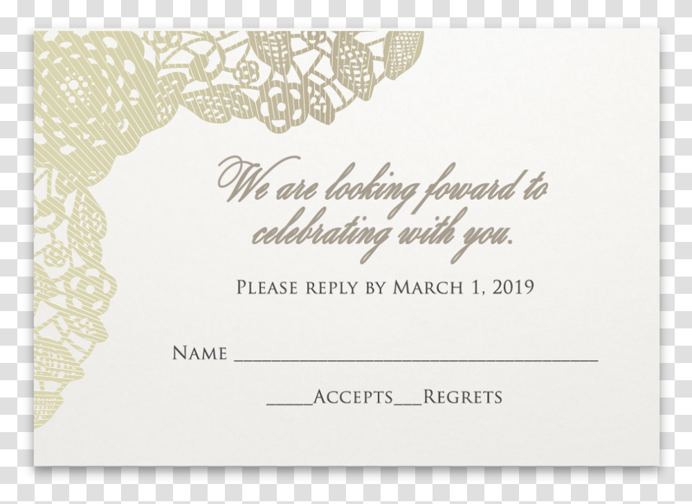Response Card Haute Couture Suit Calligraphy, Envelope, Mail, Paper Transparent Png
