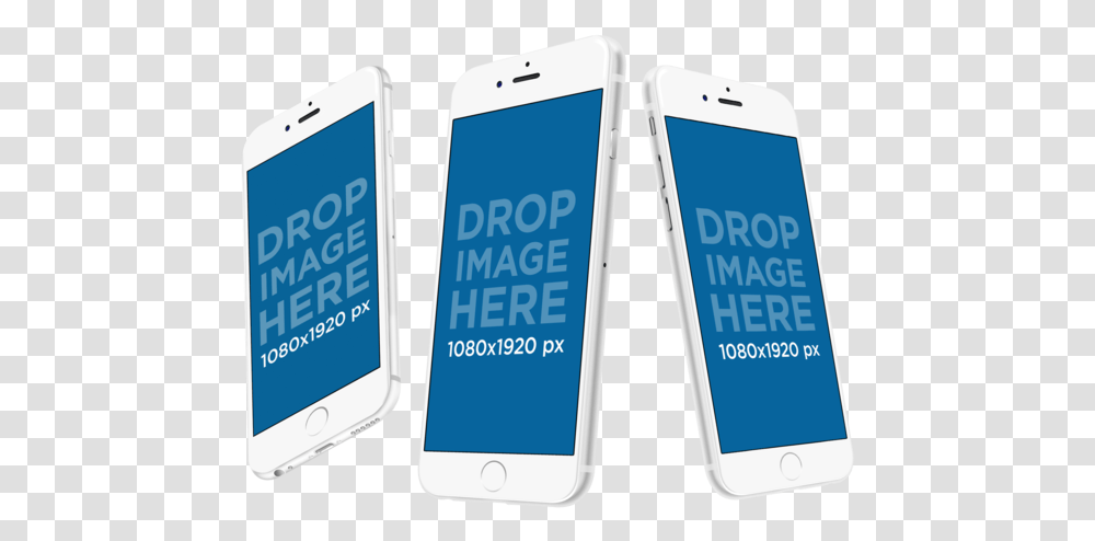 Responsive Mockups Angled Iphone Mockup Full Size Smartphone, Mobile Phone, Electronics, Cell Phone Transparent Png