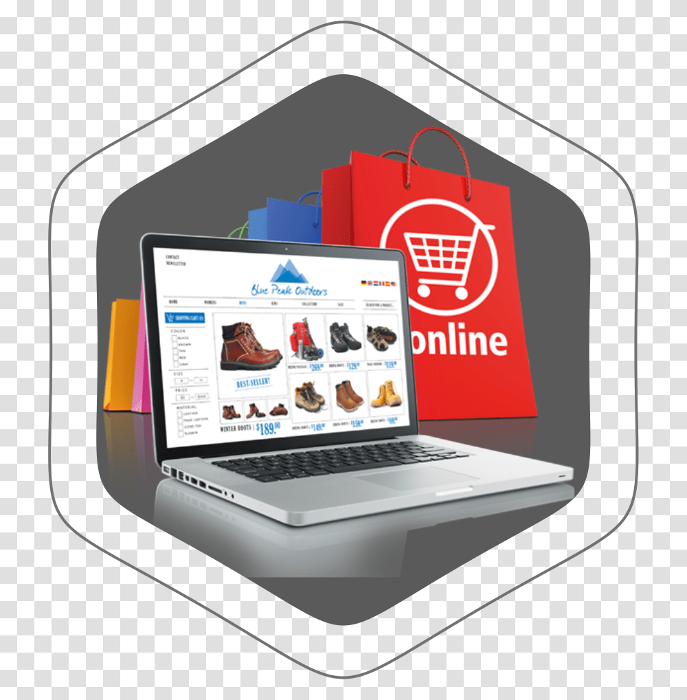 Responsive Web Design Online Store Banner For Website, Pc, Computer, Electronics, Laptop Transparent Png