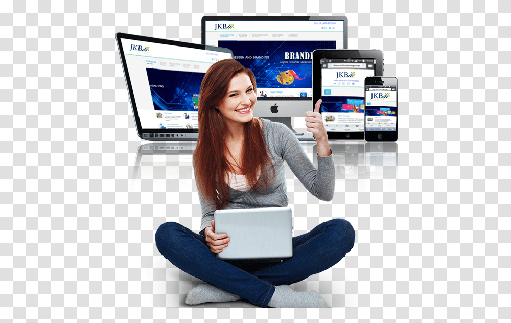 Responsive Web Design Responsive Web Design Images, Person, Computer, Electronics, Monitor Transparent Png