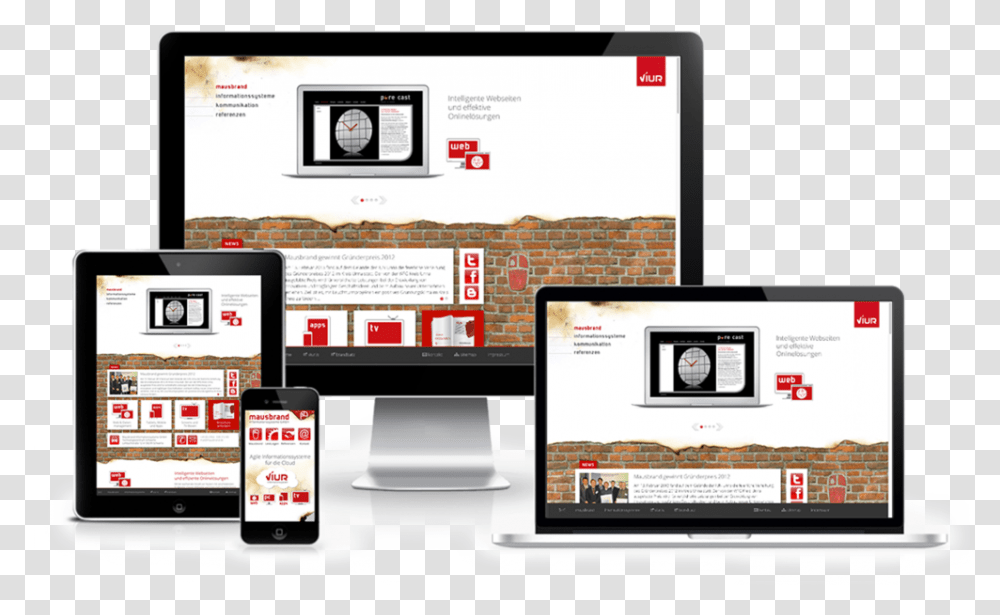 Responsive Webdesign Show Off Your Website Design, Mobile Phone, Electronics, Computer, LCD Screen Transparent Png
