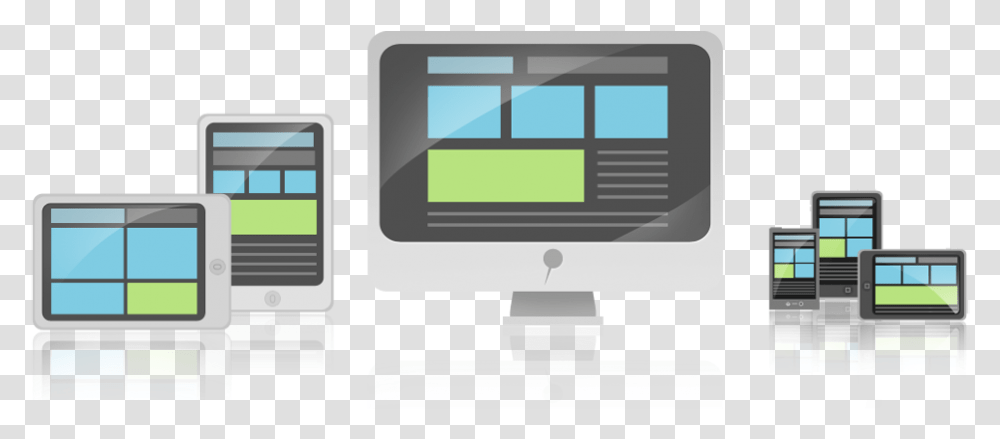 Responsive Website Design Banner, Computer, Electronics, Pc, Screen Transparent Png