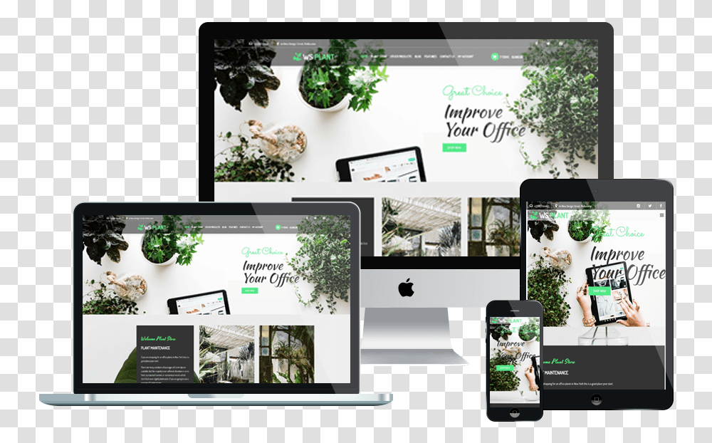 Responsive Website Template Designs, Bush, Vegetation, Plant, Electronics Transparent Png