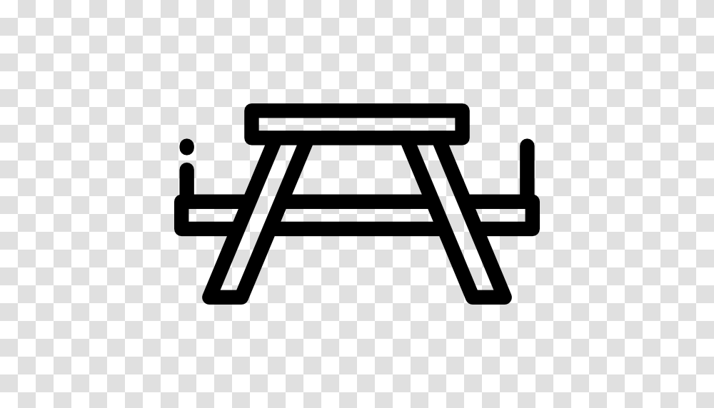 Rest Area Park Camping Nature Picnic Table Barbecue Icon, Furniture, Torii, Gate, Hammer Transparent Png