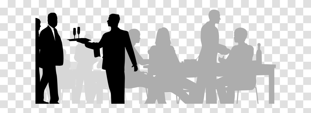 Restaurant Coupon People In Restorant, Person, Hand, Crowd, Text Transparent Png