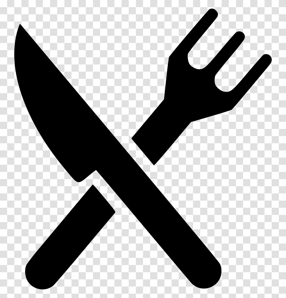 Restaurant Outing Folk Knife Eat Outing Icon, Weapon, Weaponry, Blade, Cutlery Transparent Png