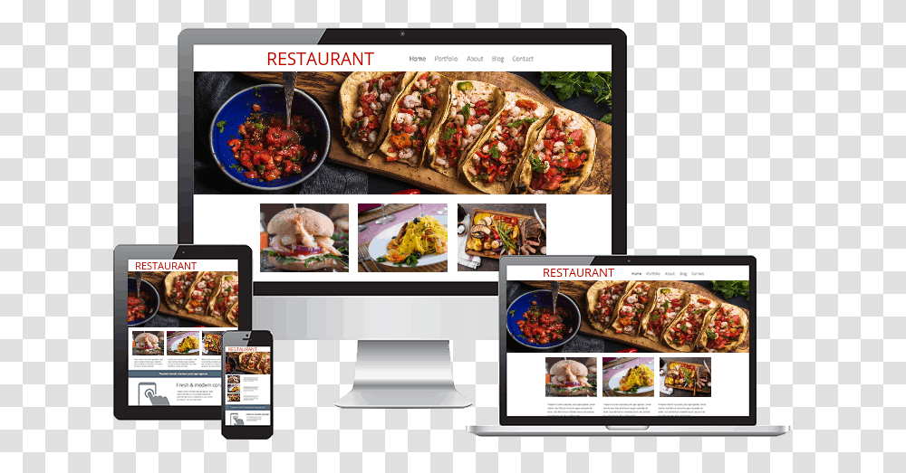 Restaurant Web Design Responsive Web Design Restaurant Web Design, Lunch, Meal, Food, Pizza Transparent Png