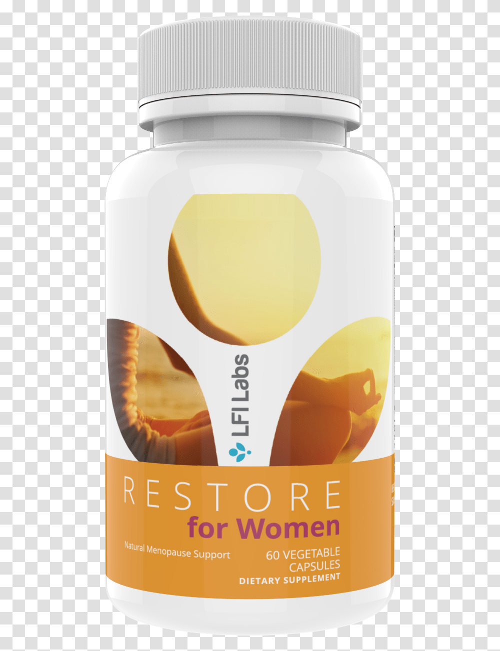 Restore For Women Menopause Supplement Veggie Mango, Milk, Beverage, Tape, Bottle Transparent Png