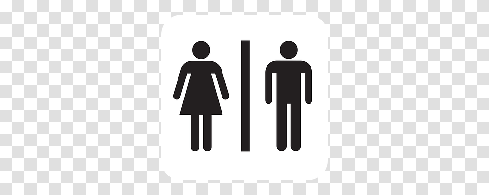 Restroom Symbol, Sign, Road Sign, Tarmac Transparent Png