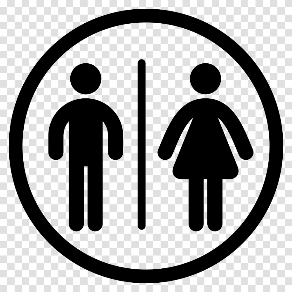 Restroom Icon Free Download, Sign, Road Sign Transparent Png