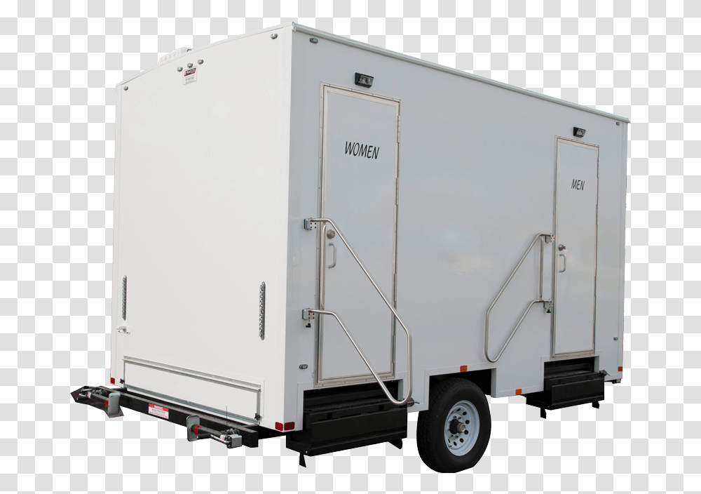 Restroom Portable Trailer Nashville Rental Truck, Vehicle, Transportation, Van, Moving Van Transparent Png
