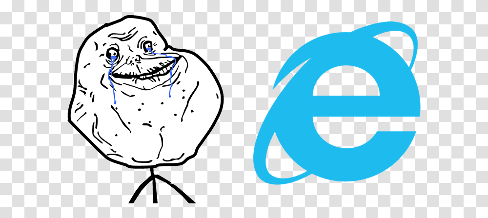 Resultado De Imagen Para Internet Explorer Forever Alone Guy, Plant, Animal, Drawing Transparent Png