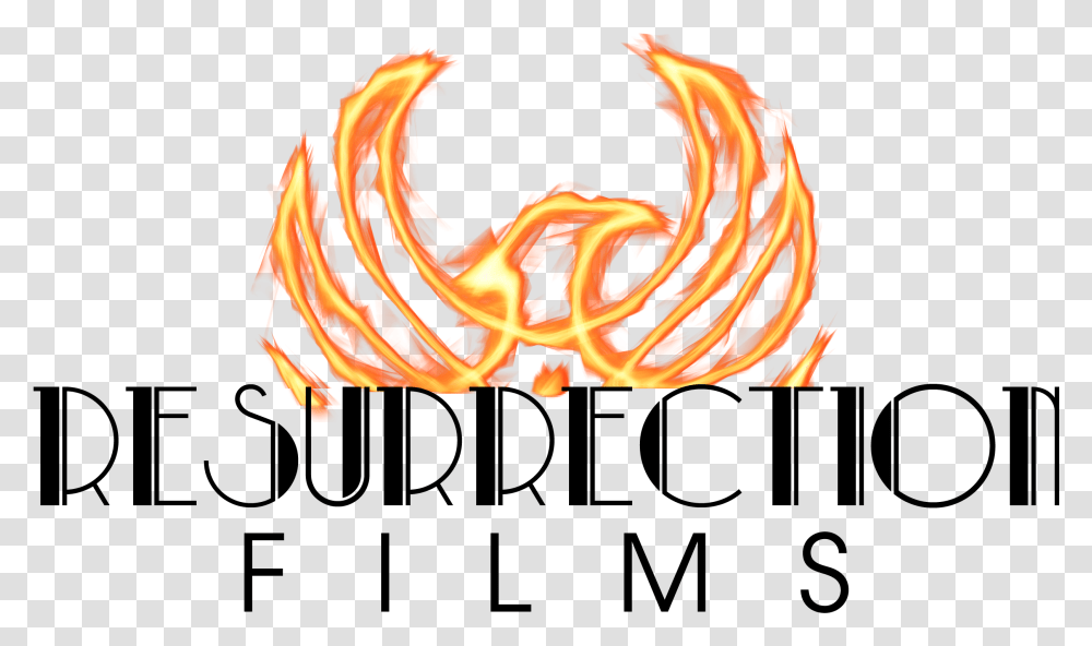 Resurrection Films Llc - A Collaboration Of Like Minded Vertical, Fire, Flame, Bonfire, Text Transparent Png