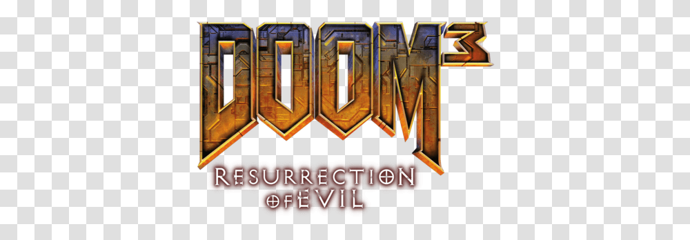 Resurrection Of Evil Doom 3 Resurrection Of Evil Logo, Alphabet, Text, Legend Of Zelda, Quake Transparent Png