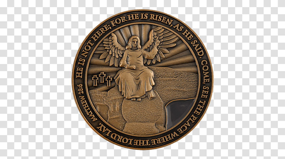 Resurrection Of Jesus Antique Gold Empty Tomb Icon, Person, Human, Coin, Money Transparent Png
