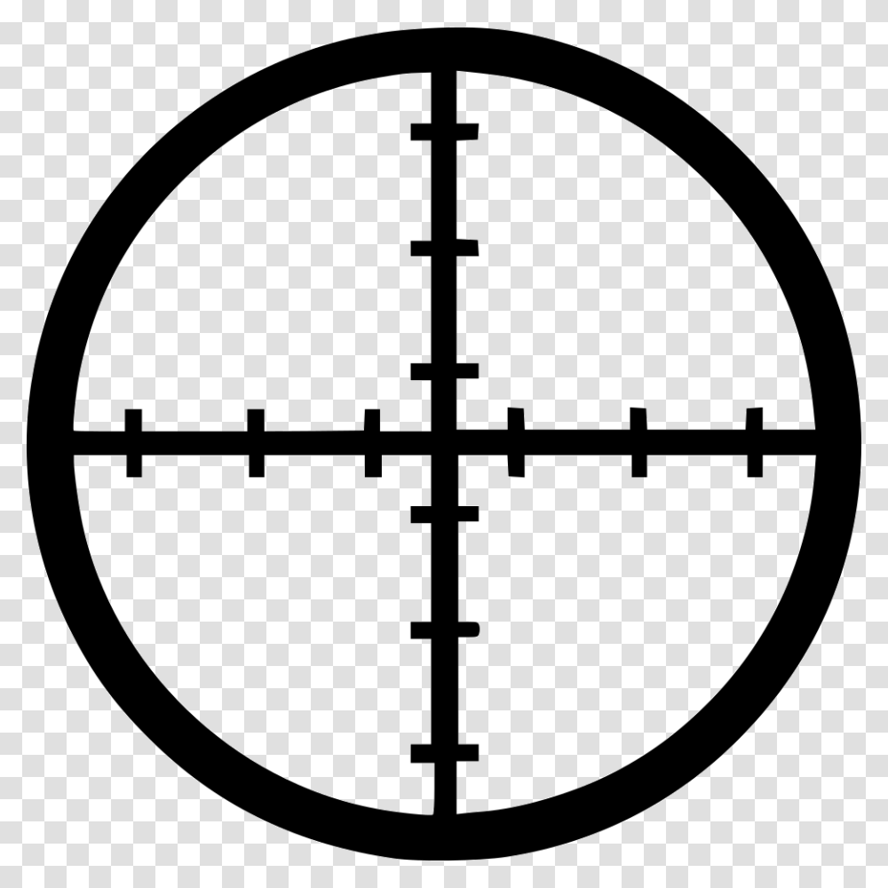 Reticle Shooting Target Telescopic Sight Clip Art, Silhouette, Bow, Stencil Transparent Png