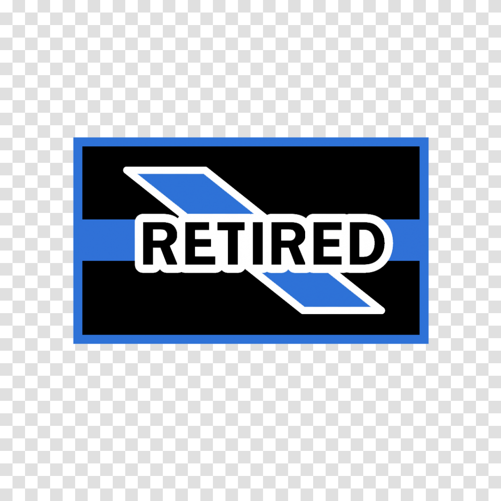 Retired Thin Blue Line Decal, Logo, Label Transparent Png