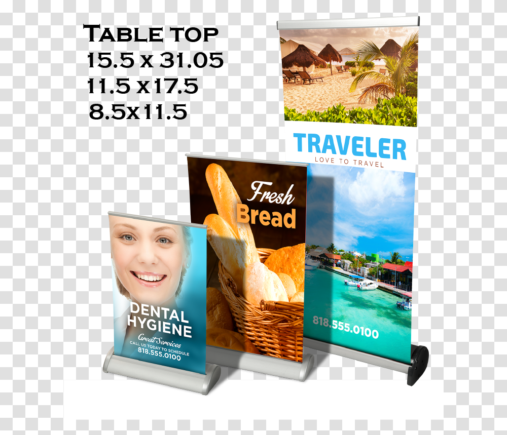 Retractable 1 Table Top Banners, Advertisement, Poster, Flyer, Paper Transparent Png