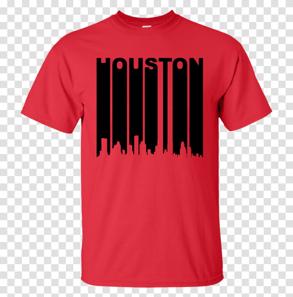 Retro 1970 S Houston Texas Cityscape Downtown Skyline, Apparel, T-Shirt Transparent Png