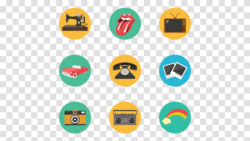 Retro Achievement Icons Free, Angry Birds, Pac Man Transparent Png