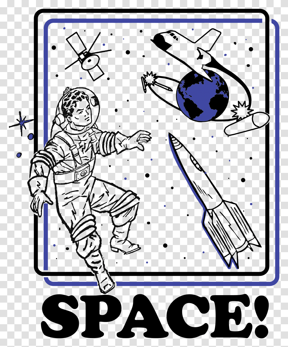 Retro Aesthetic Design, Person, Outer Space, Astronomy, Outdoors Transparent Png