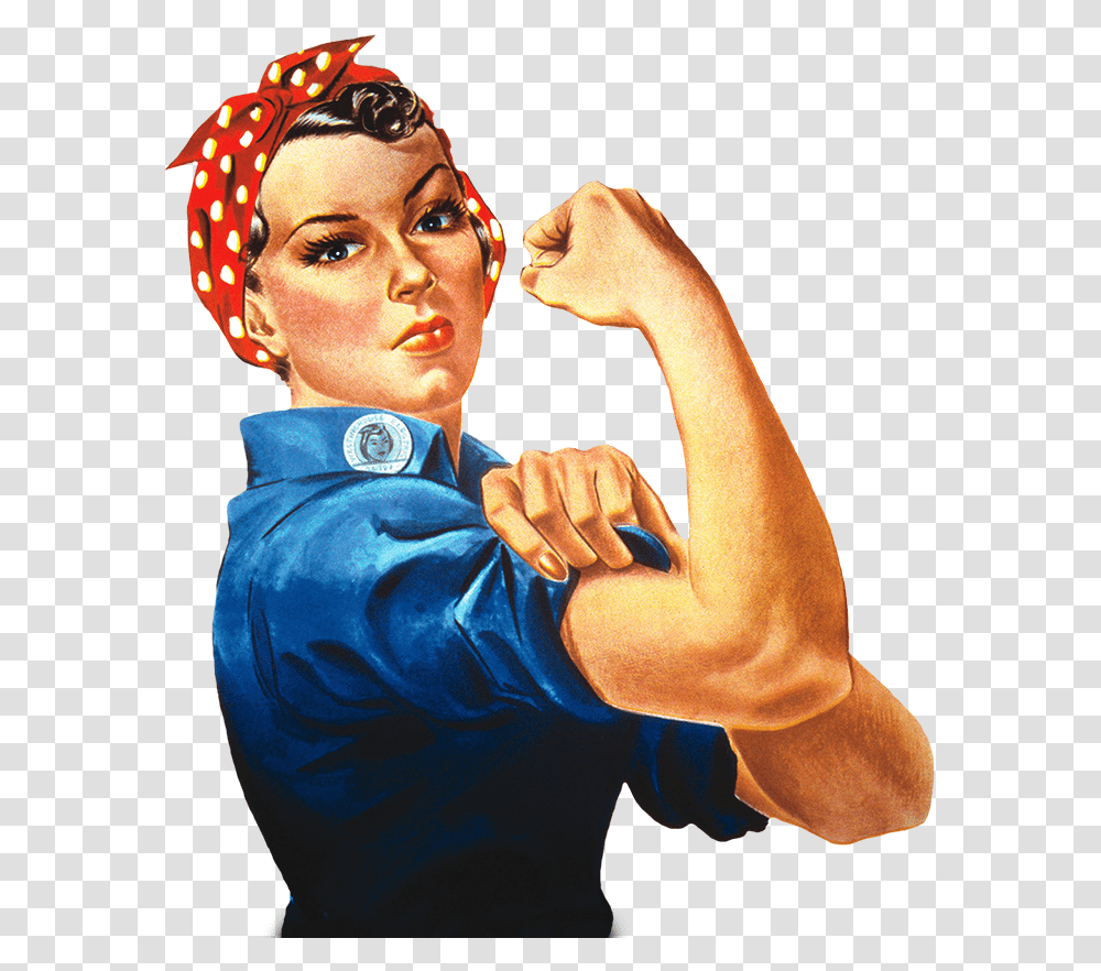 Retro And Vintage Clip Art We Can Do It Lady, Person, Human, Finger, Clothing Transparent Png